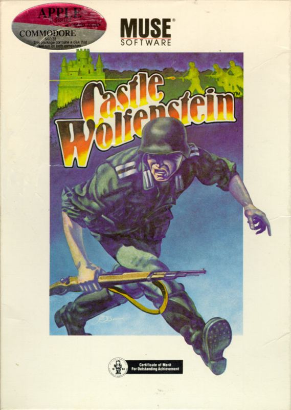 Front Cover for Castle Wolfenstein (Apple II and Commodore 64)