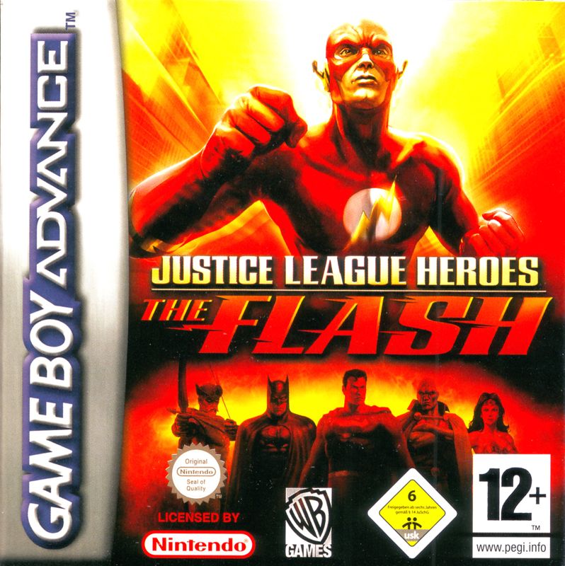Front Cover for Justice League Heroes: The Flash (Game Boy Advance)