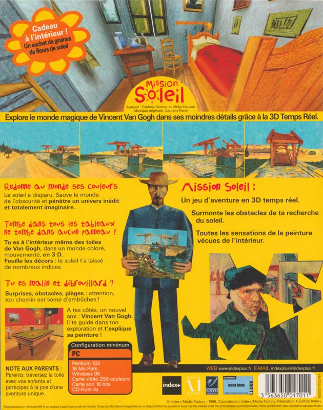 Back Cover for Mission Sunlight (Windows)