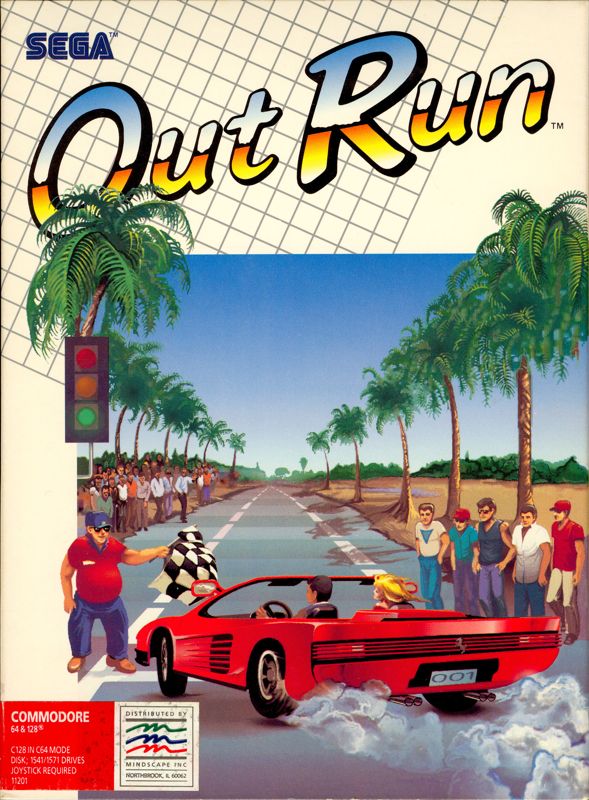 Front Cover for OutRun (Commodore 64)