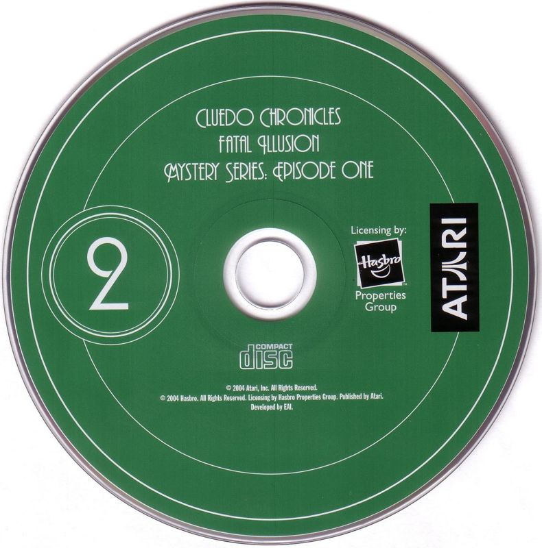 Media for Clue Chronicles: Fatal Illusion (Windows) (Atari re-release): Disc 2