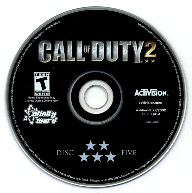 Call of Duty 2 cover or packaging material - MobyGames