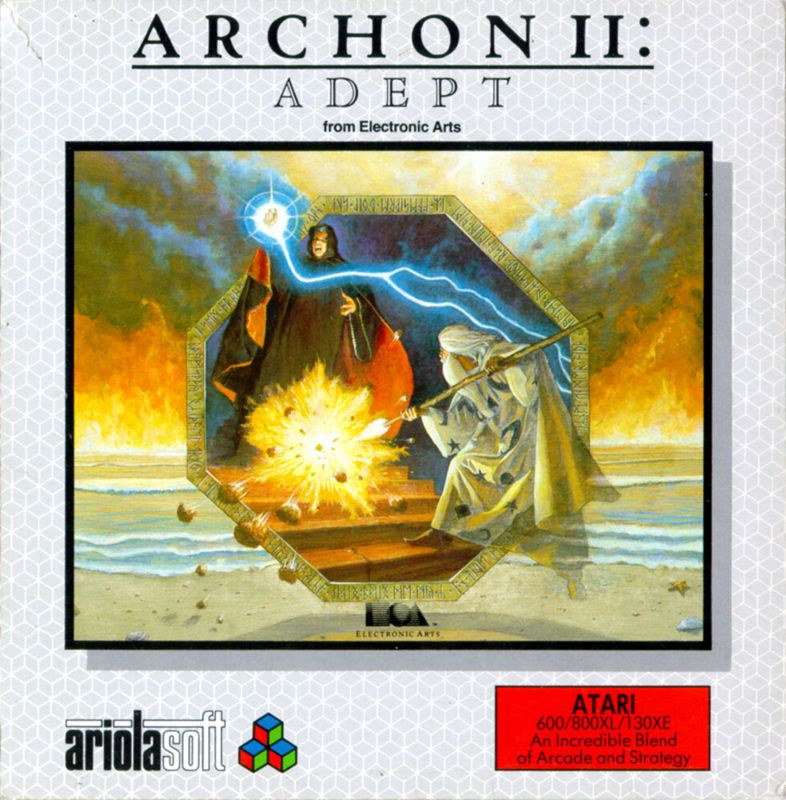 Front Cover for Archon II: Adept (Atari 8-bit) (5.25" Floppy Disk version.)