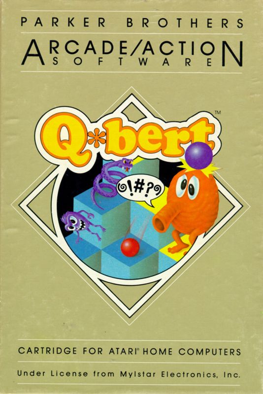 Front Cover for Q*bert (Atari 8-bit)
