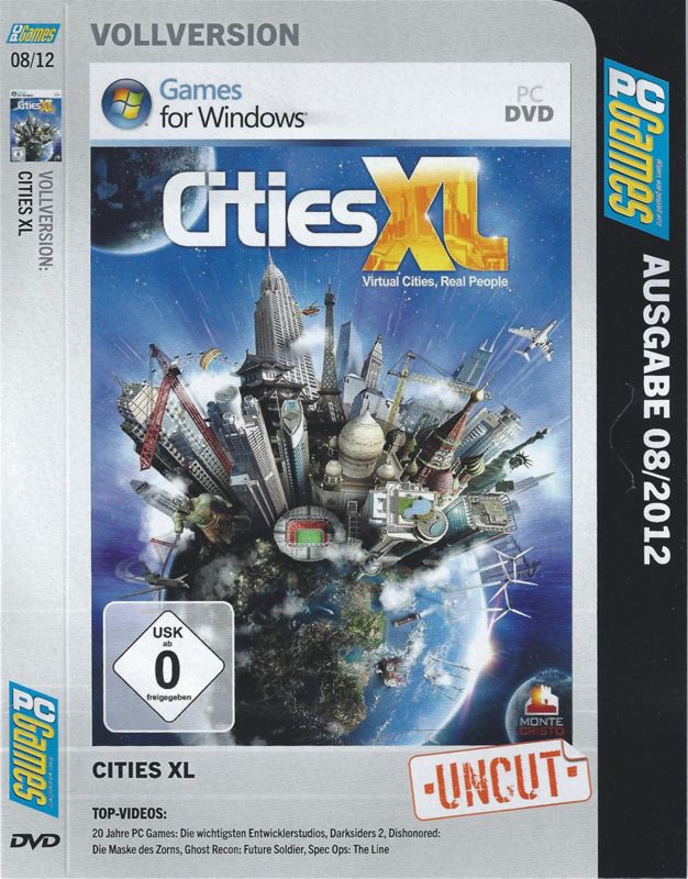 Front Cover for Cities XL (Windows) (PC Games 0872012 covermount)