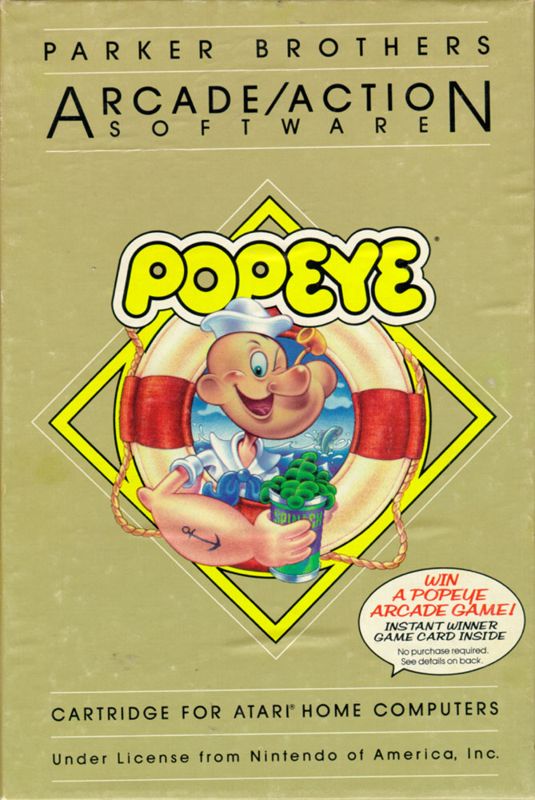 Front Cover for Popeye (Atari 8-bit)