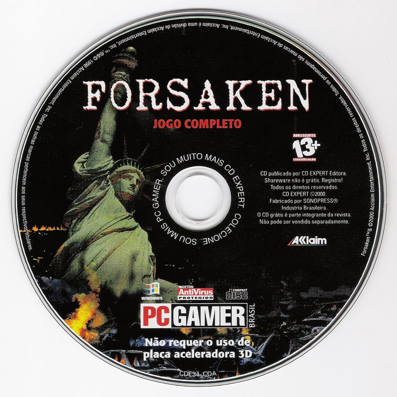 Media for Forsaken (Windows) (CD Expert Covermount)