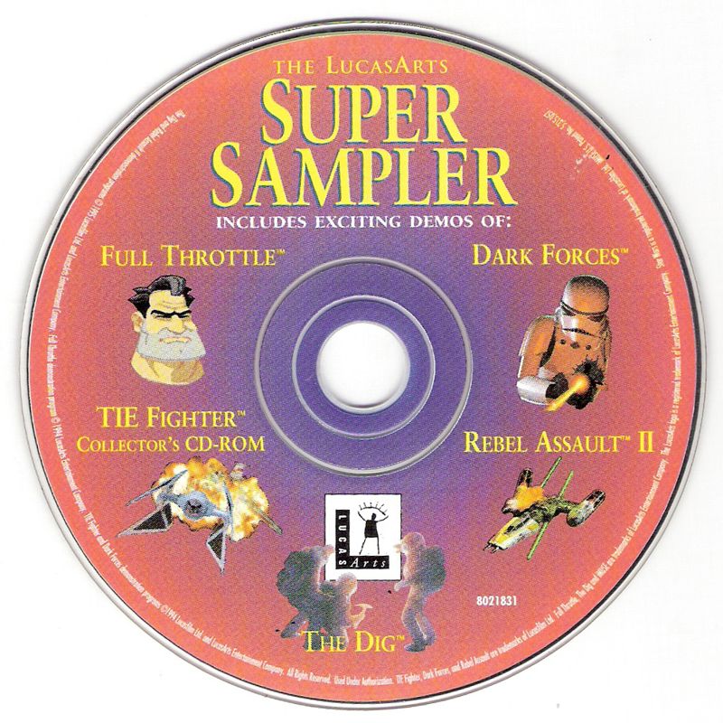 Media for The LucasArts Archives: Vol. I (DOS): The LucasArts Super Sampler Disc