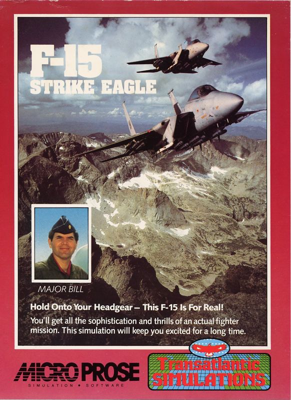 Front Cover for F-15 Strike Eagle (Commodore 64)