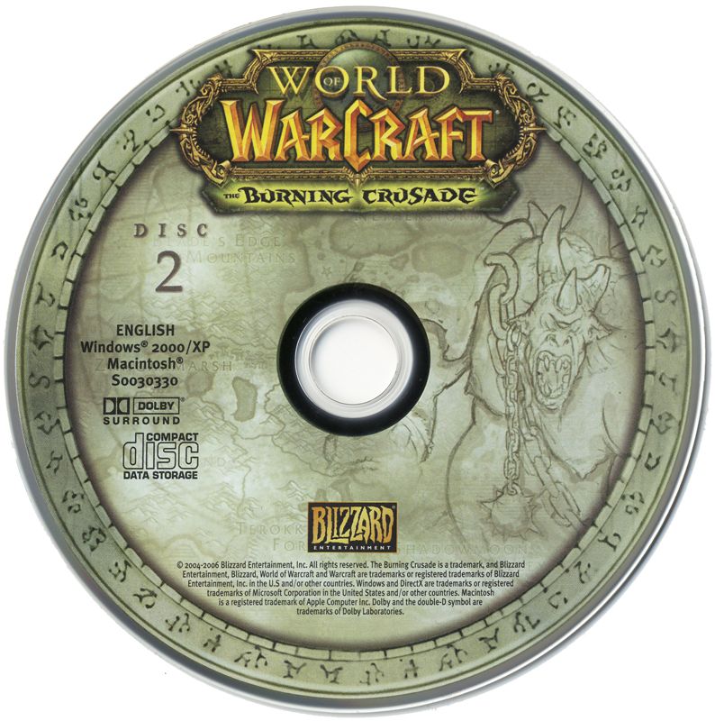 Media for World of WarCraft: The Burning Crusade (Collector's Edition) (Macintosh and Windows): Game Disc 2