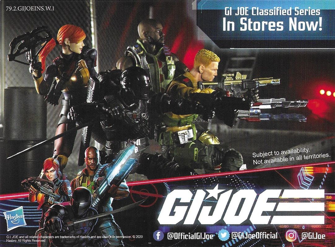 Advertisement for G.I. Joe: Operation Blackout (PlayStation 4): G.I. Joe Classified Series