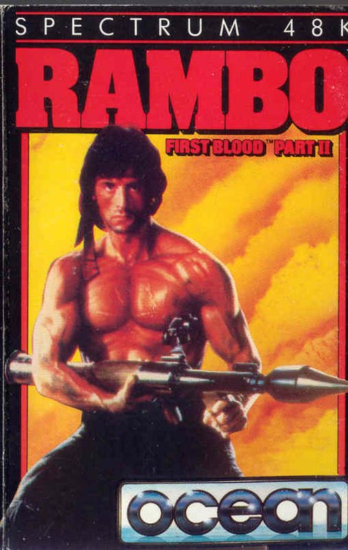 Front Cover for Rambo: First Blood Part II (ZX Spectrum)