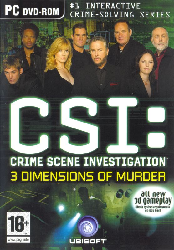 Front Cover for CSI: Crime Scene Investigation - 3 Dimensions of Murder (Windows)