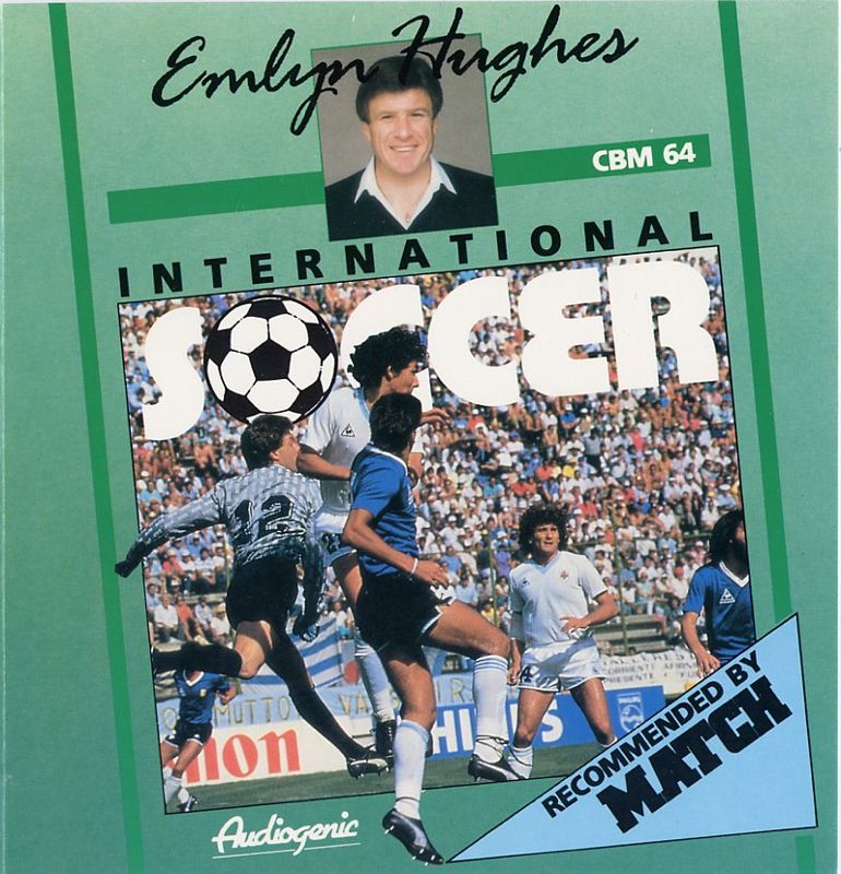 Front Cover for Emlyn Hughes International Soccer (Commodore 64) (disk release in hardplastic box)