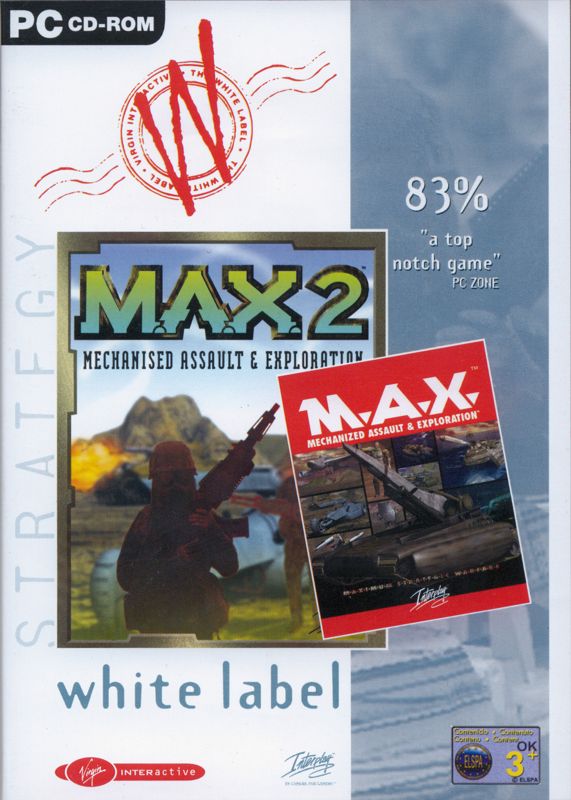 Front Cover for M.A.X. & M.A.X. 2 (DOS and Windows) (Virgin White Label series)
