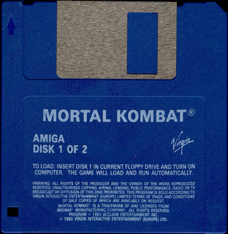 Media for Mortal Kombat (Amiga): Disk 1