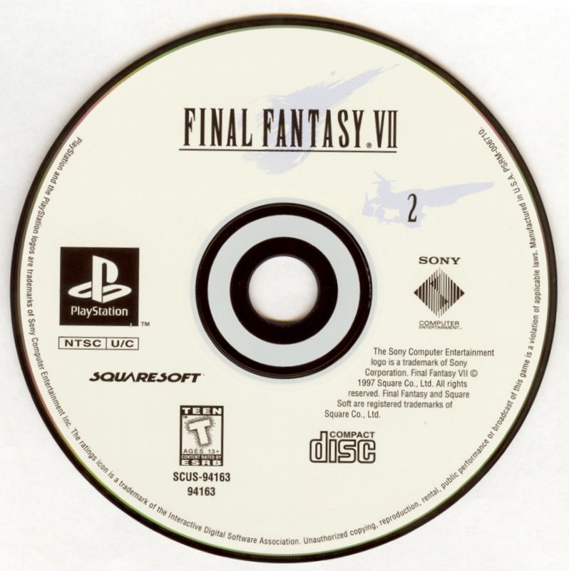 Media for Final Fantasy VII (PlayStation): Disc 2