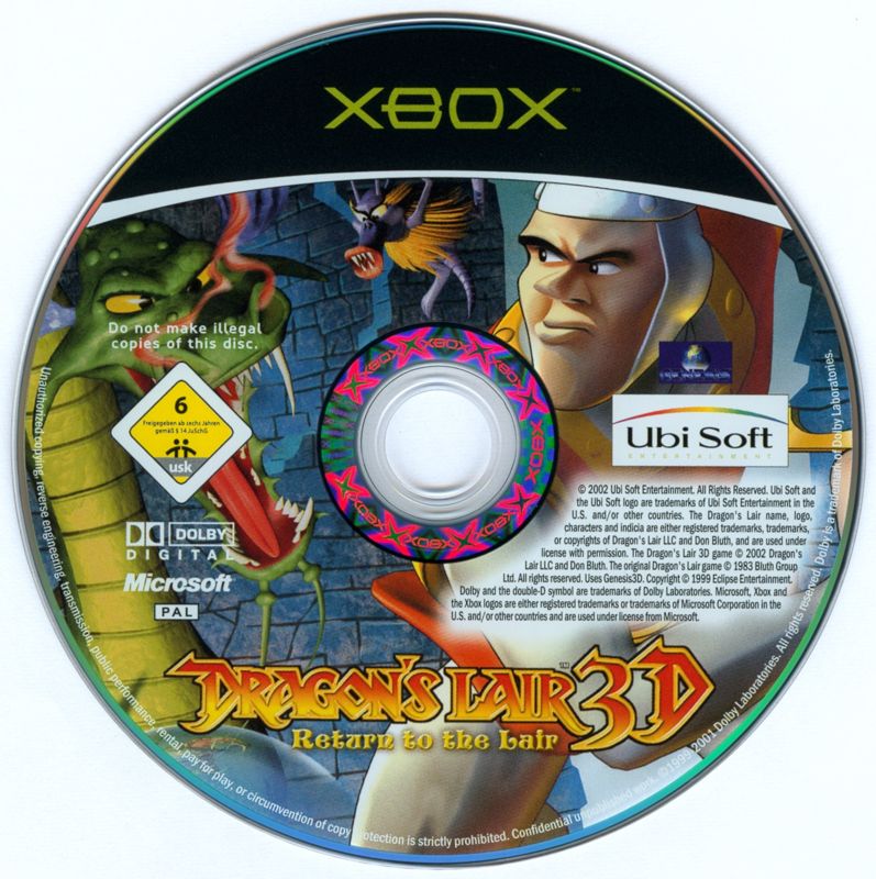 Media for Dragon's Lair 3D: Return to the Lair (Xbox)