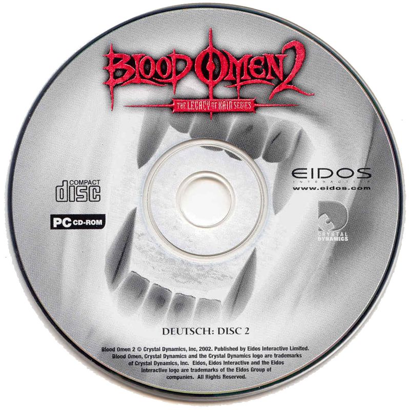 Media for The Legacy of Kain Series: Blood Omen 2 (Windows): Disc 2