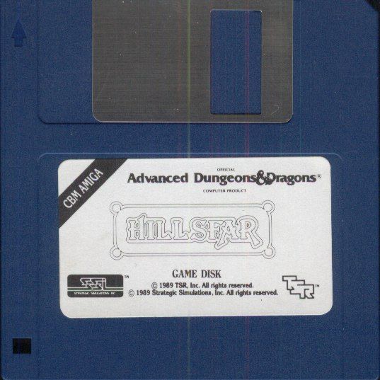 Media for Hillsfar (Amiga)