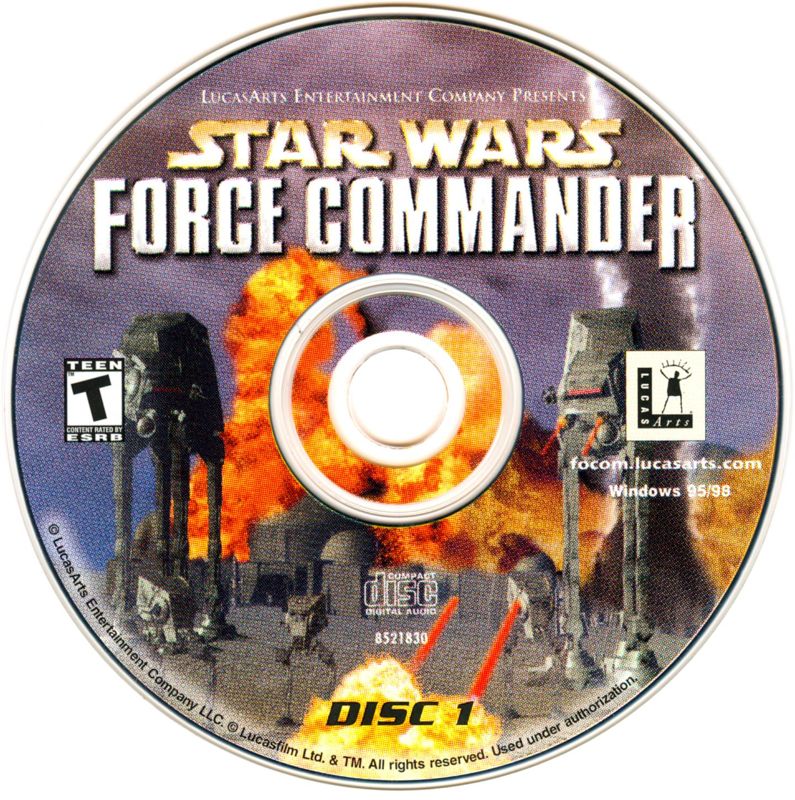 Media for Star Wars: Force Commander (Windows): Disc 1/2