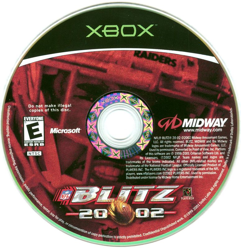 Media for NFL Blitz 20-02 (Xbox)