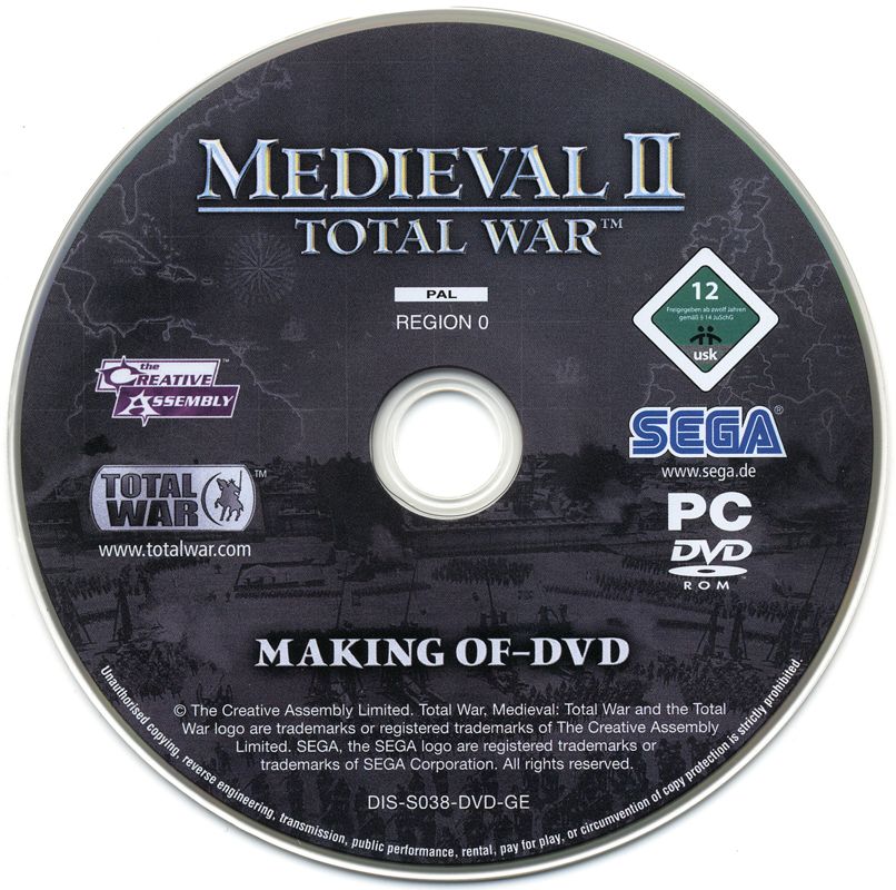 Extras for Medieval II: Total War (Collector's Edition) (Windows) (Cuboid Slipbox): Making of DVD