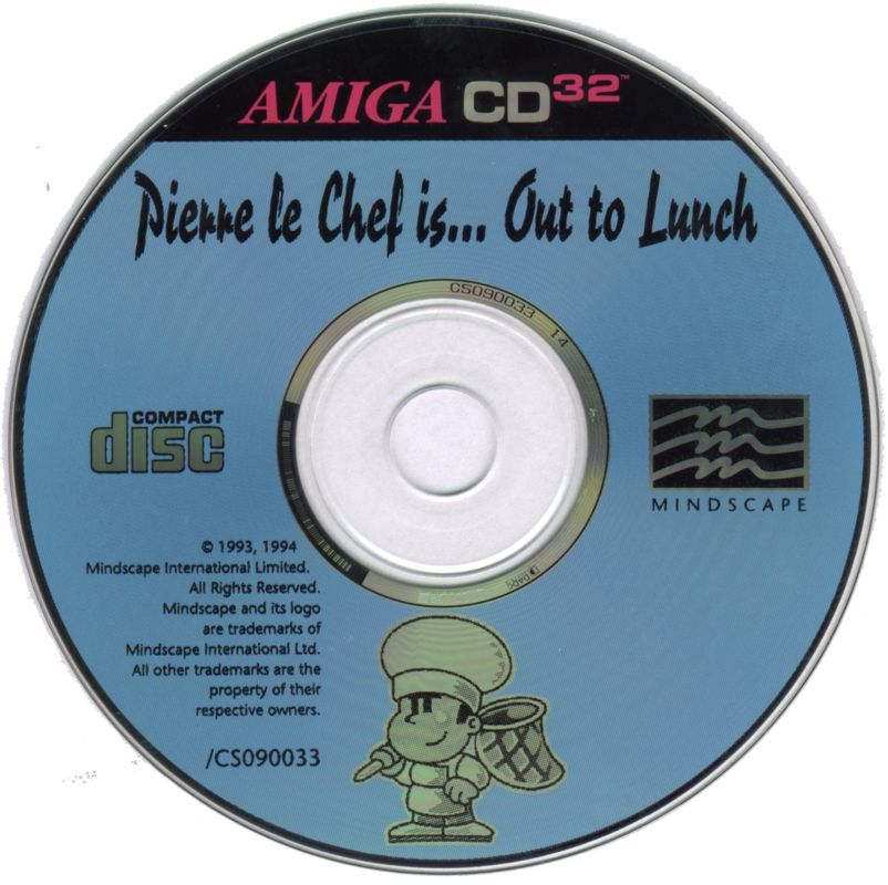 Media for Pierre le Chef is... Out to Lunch (Amiga CD32)