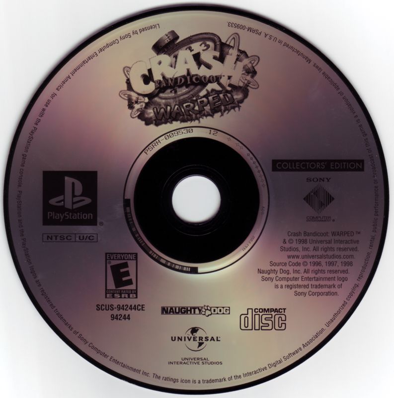 Collectors' Edition Crash Bandicoot Warped / Crash Team Racing