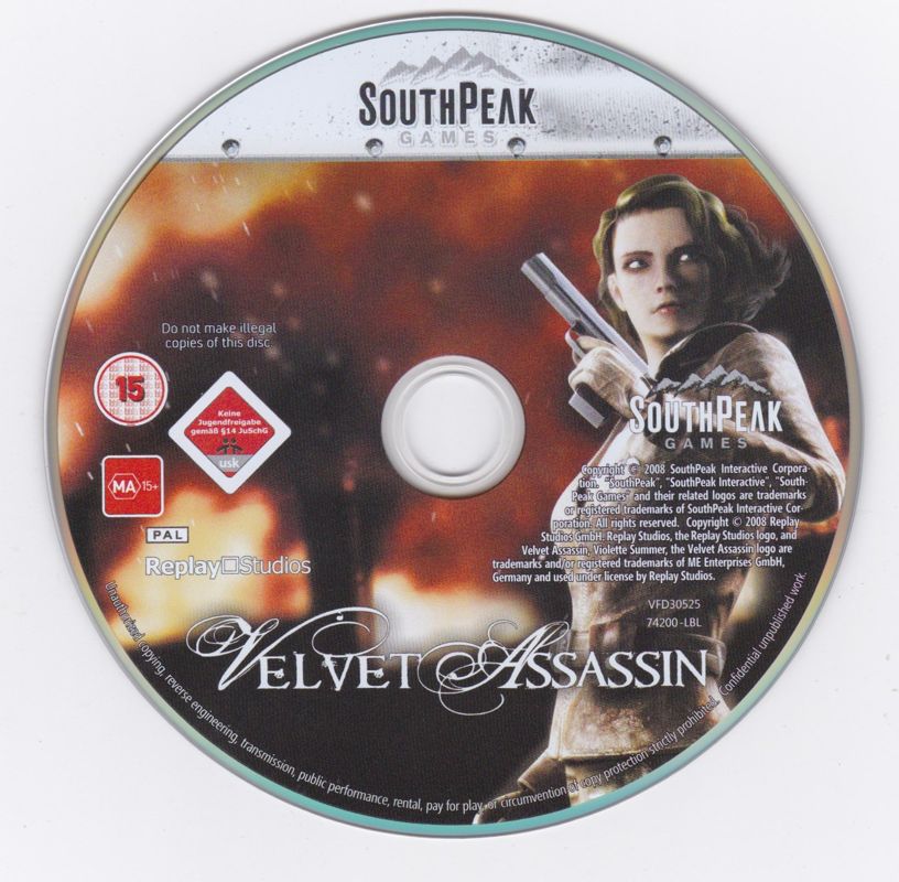 Inside Cover for Velvet Assassin (Windows)