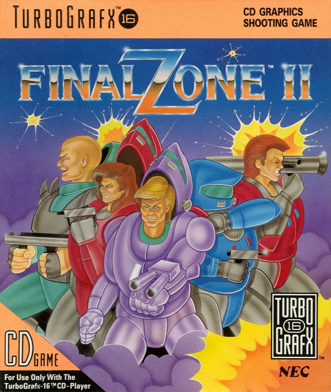 Front Cover for Final Zone II (TurboGrafx CD)