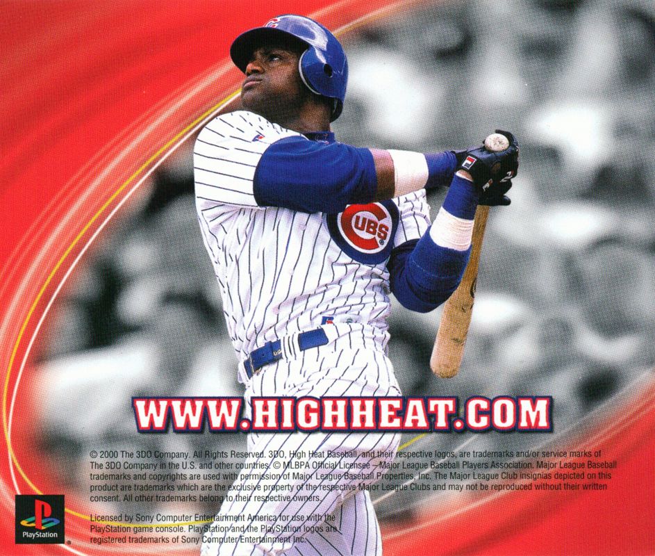 Inside Cover for Sammy Sosa High Heat Baseball 2001 (PlayStation): Left Inlay