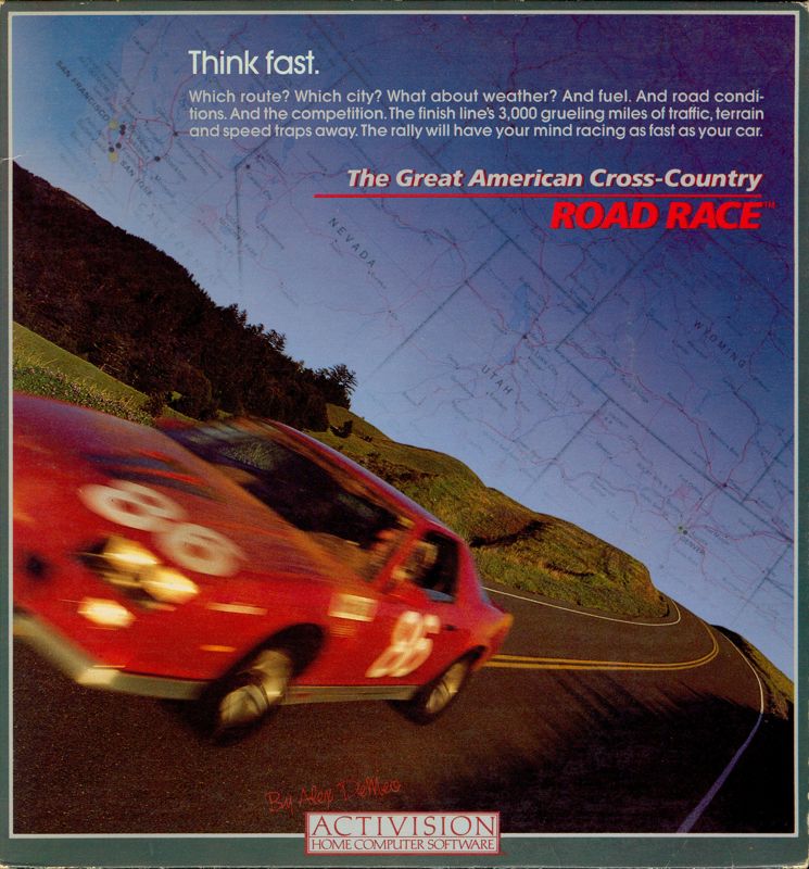 Front Cover for The Great American Cross-Country Road Race (Commodore 64)