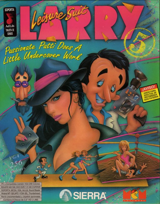 Front Cover for Leisure Suit Larry 5: Passionate Patti Does a Little Undercover Work (DOS)