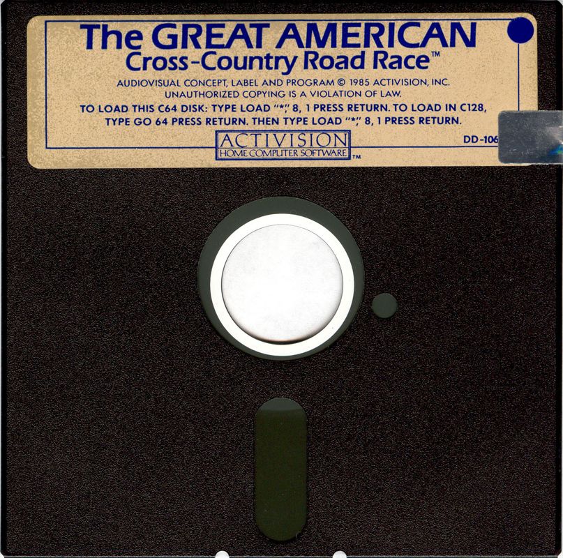 Media for The Great American Cross-Country Road Race (Commodore 64)