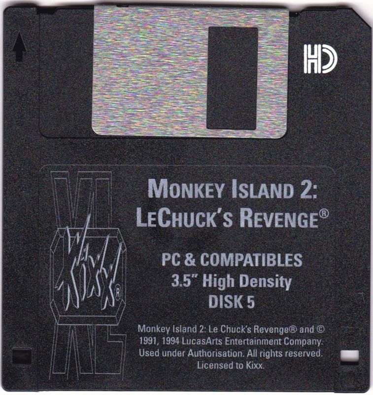 Media for Monkey Island 2: LeChuck's Revenge (DOS) (Kixx XL release): Disc 5