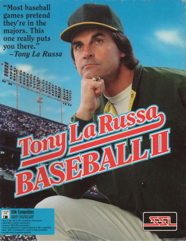 Front Cover for Tony La Russa Baseball II (DOS) (3.5" floppy disk release)