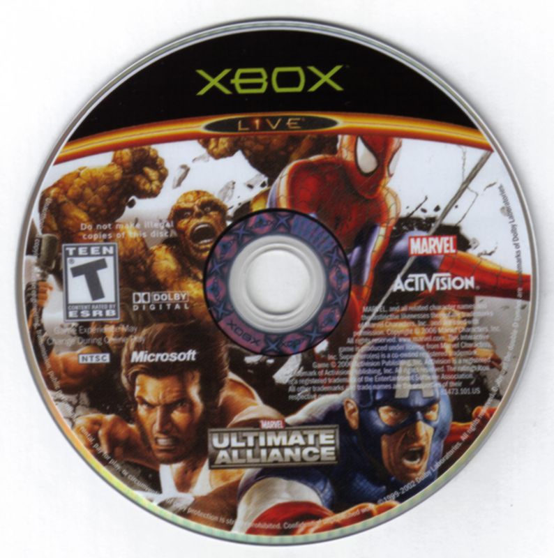 Marvel Ultimate Alliance cover or packaging material MobyGames