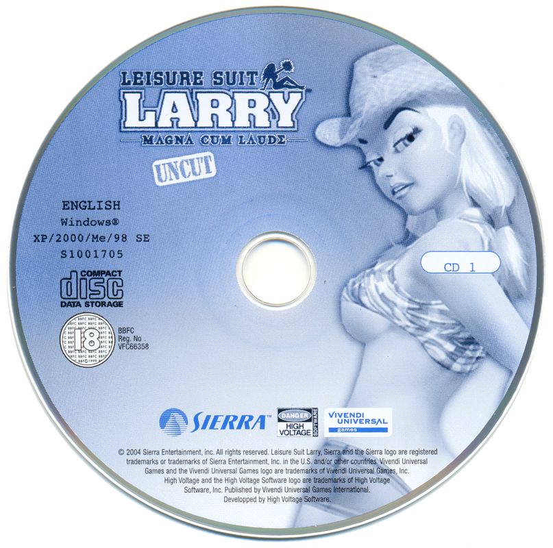 Media for Leisure Suit Larry: Magna Cum Laude (Uncut and Uncensored!) (Windows): Disc 1