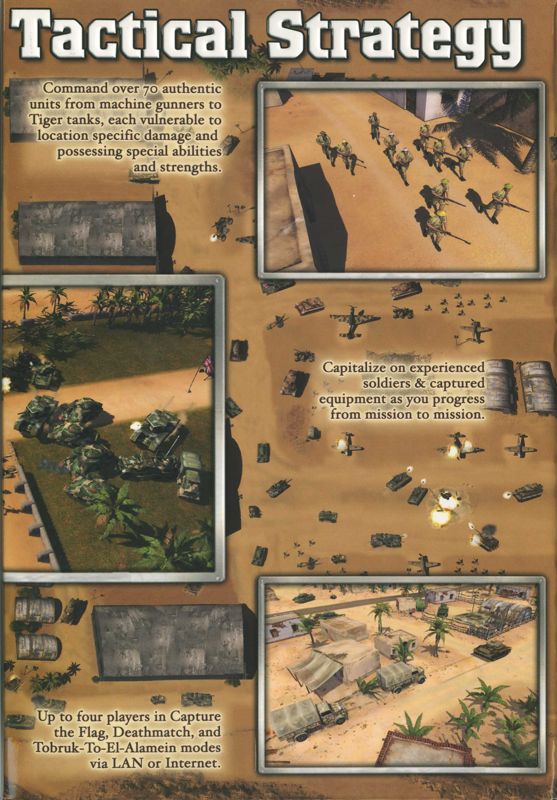 Inside Cover for Desert Rats vs. Afrika Korps (Windows): Right Flap