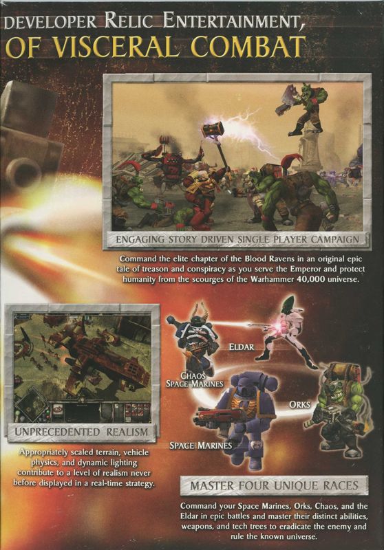 Inside Cover for Warhammer 40,000: Dawn of War (Windows): Right Flap