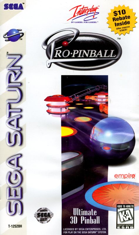Front Cover for Pro Pinball: The Web (SEGA Saturn)