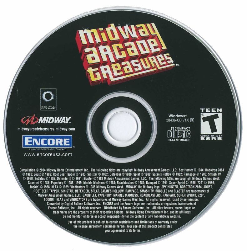 Media for Midway Arcade Treasures (Windows)