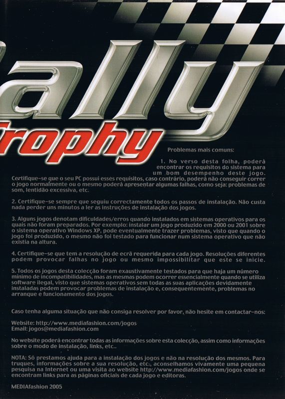 Other for Rally Trophy (Windows) (Mediafashion newspaper release): Inside Case - Right