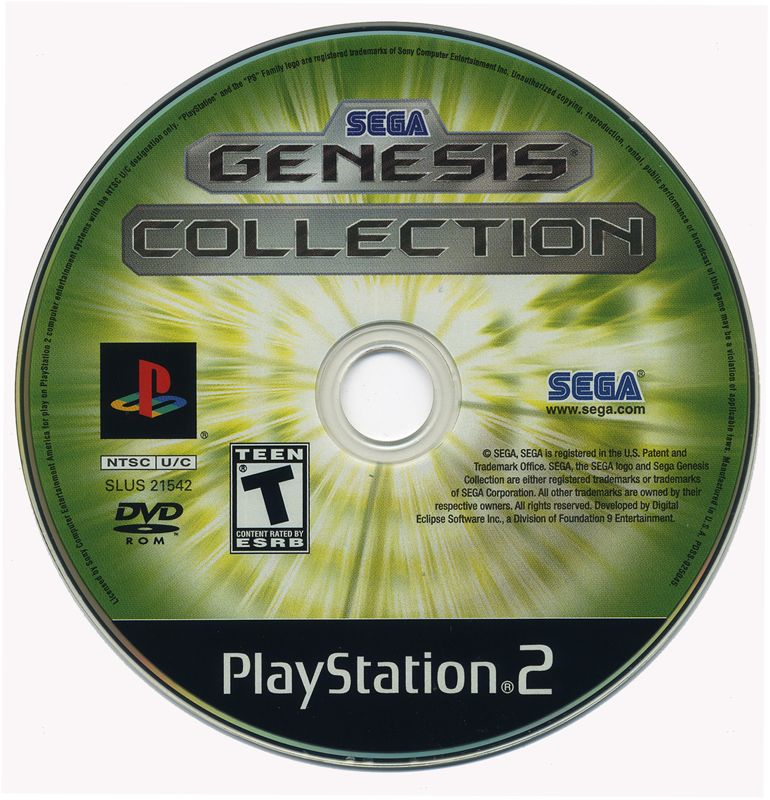 Media for Sega Genesis Collection (PlayStation 2)