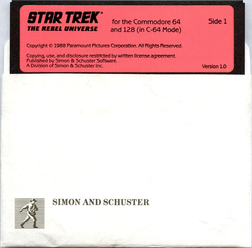 Media for Star Trek: The Rebel Universe (Commodore 64) (Folder packaging)