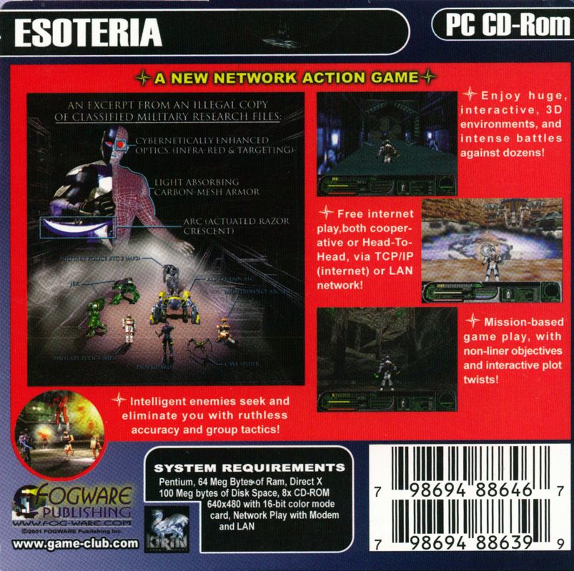 Esoteria: Techno-Assassin of the Future cover or packaging material ...