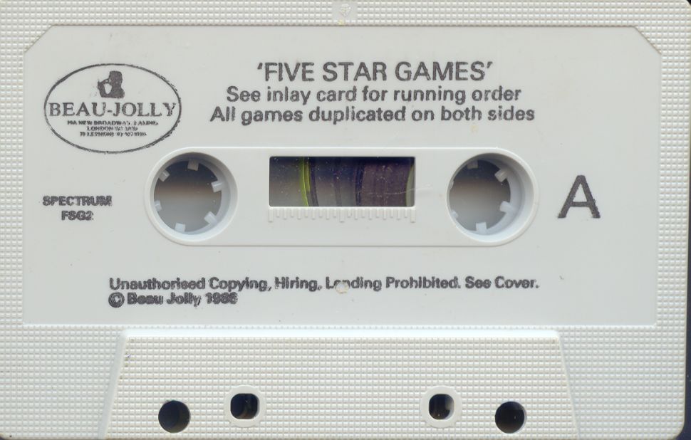 Media for Five Star Games (ZX Spectrum)