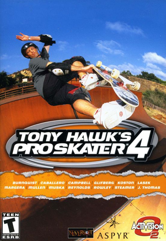 Front Cover for Tony Hawk's Pro Skater 4 (Macintosh and Windows)