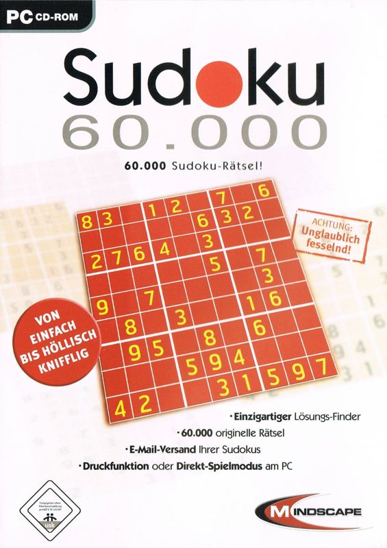 Front Cover for Sudoku 60.000 (Windows)